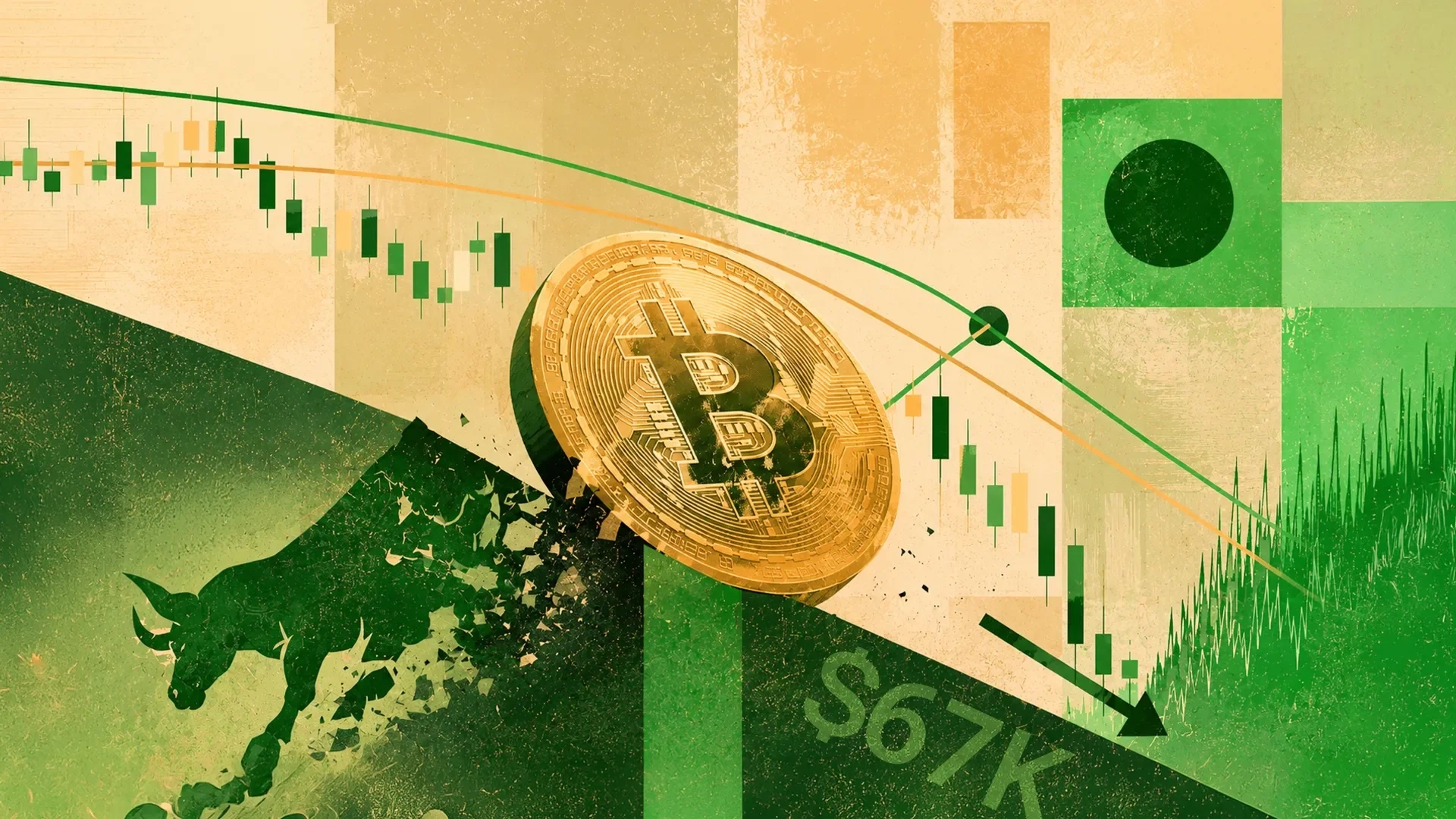 Bitcoin Price Drops Below $67K for Weak Demand