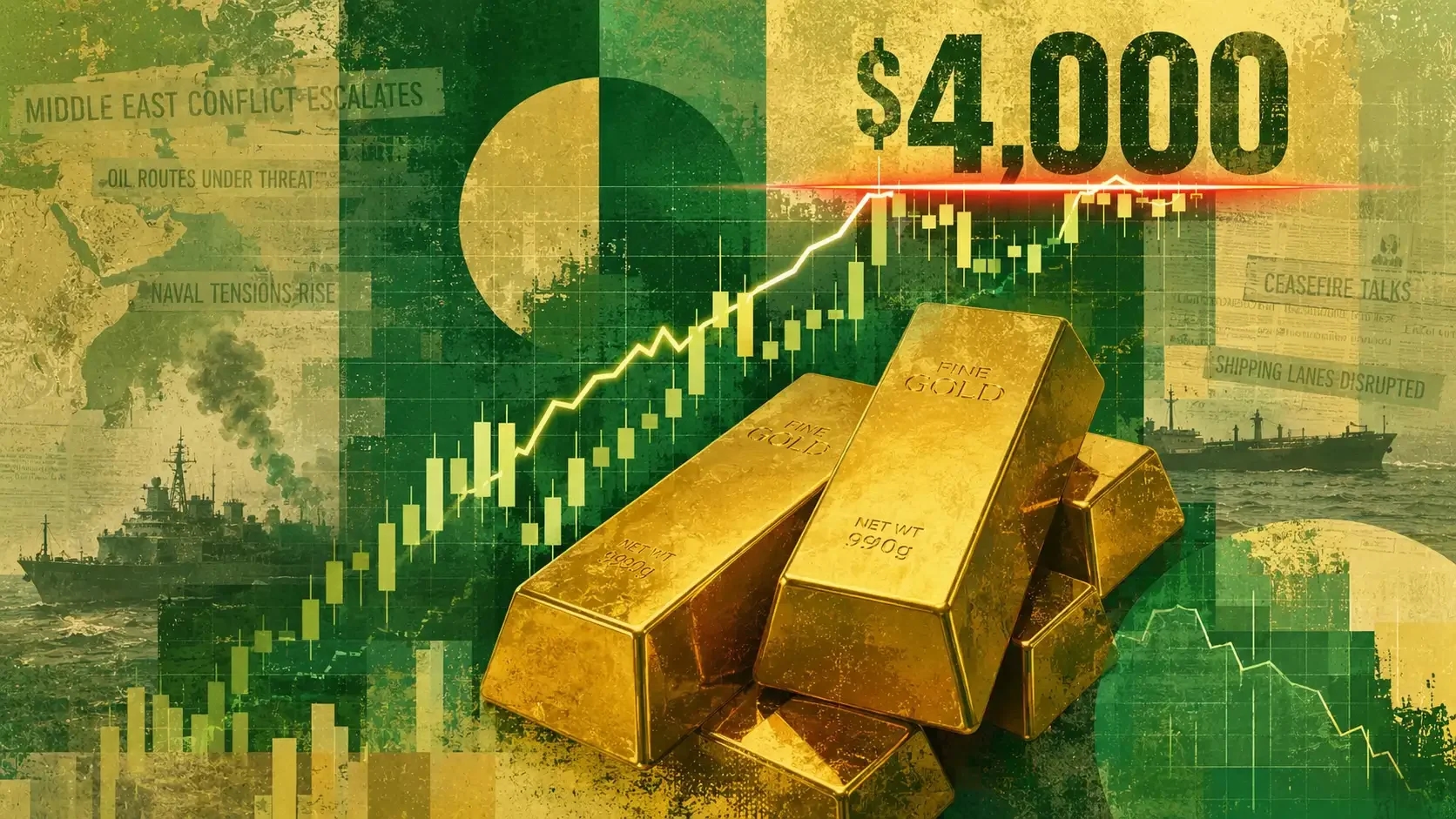 Gold Price Today Refuses to Break $4,000: Why War Headlines Are No Longer Lifting Bullion