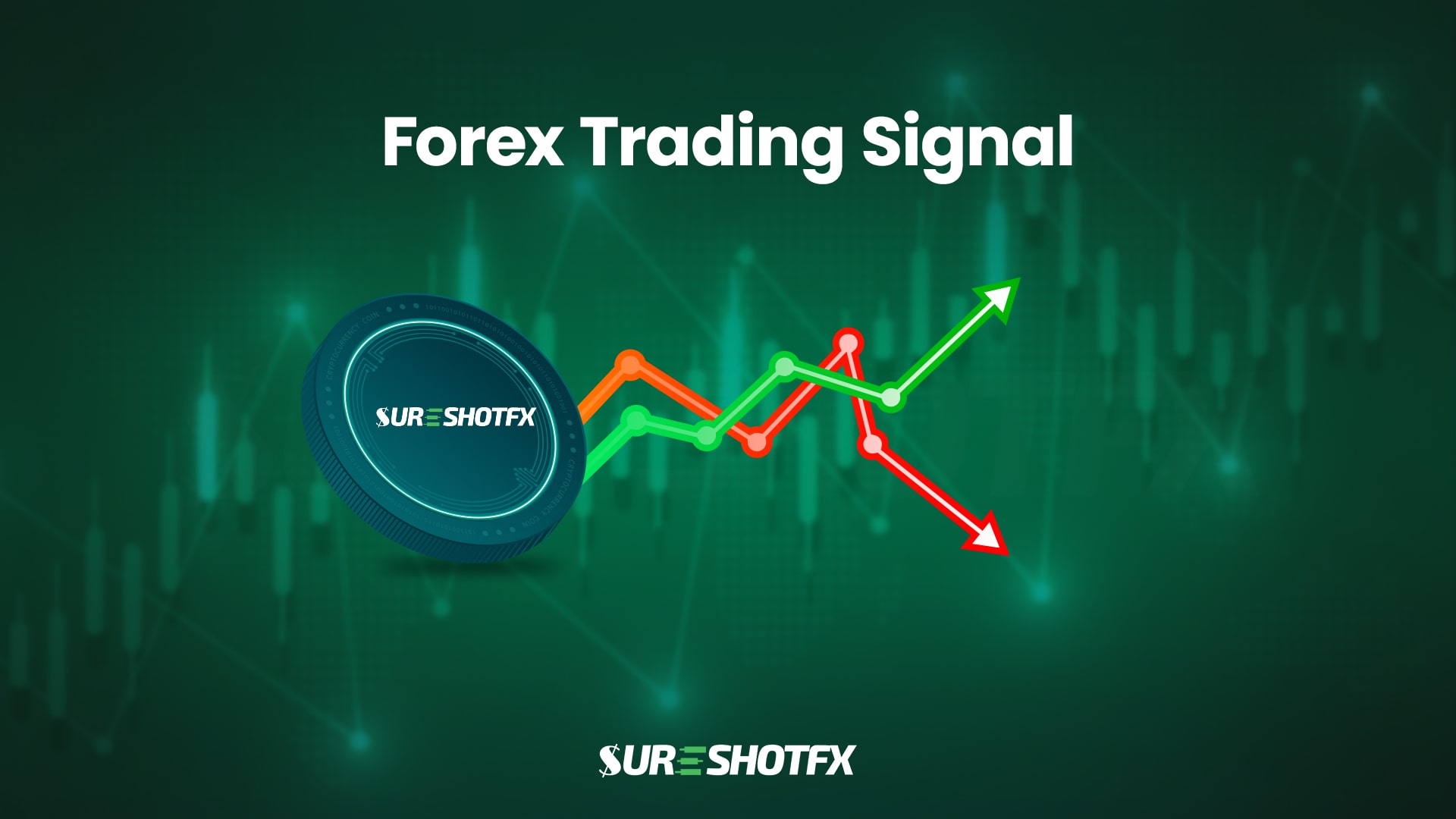 forex trading signal sign and graph in a feature image