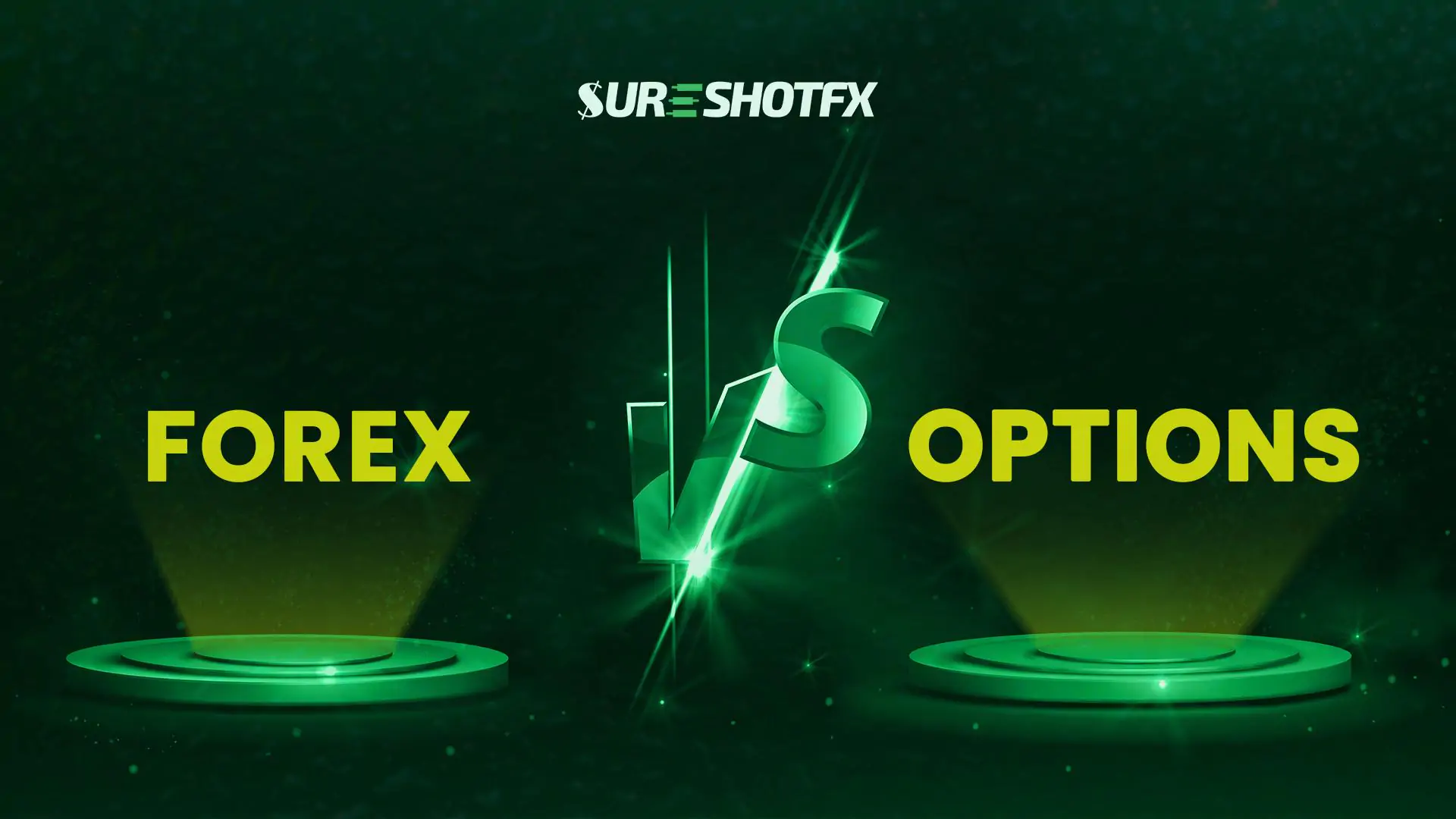 feature image of forex vs options trading showing a comparison.