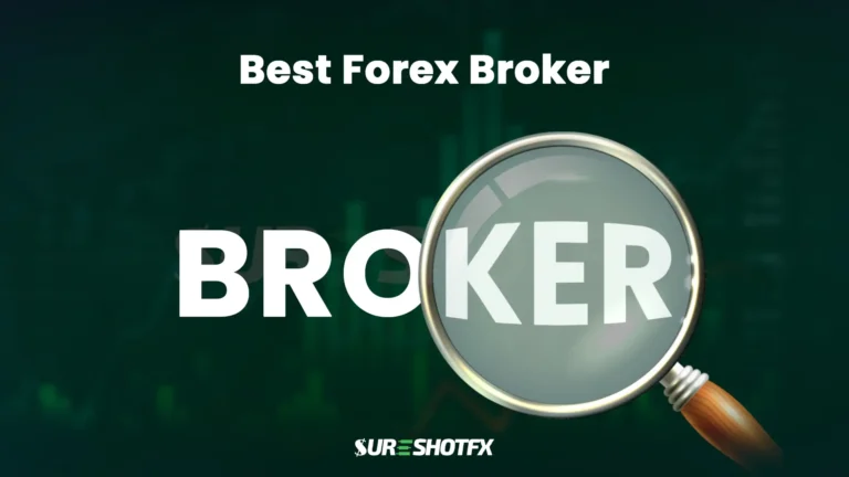 SSF's best forex broker feature image using a magnifying glass