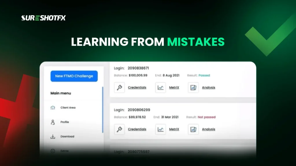 Learning from mistake in FTMO trading - expert guidance by sureshotfx