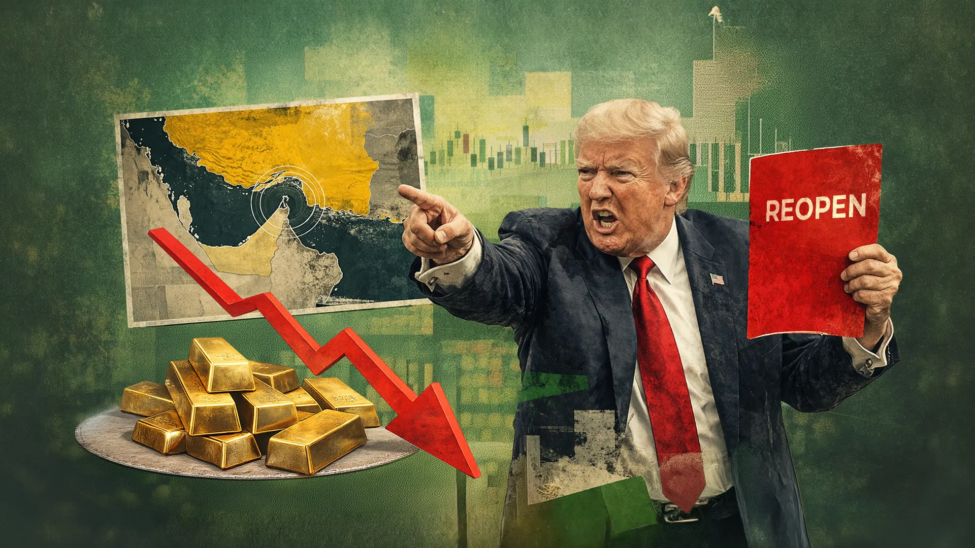 Gold Price Falls as Trump Sets Deadline for Strait of Hormuz